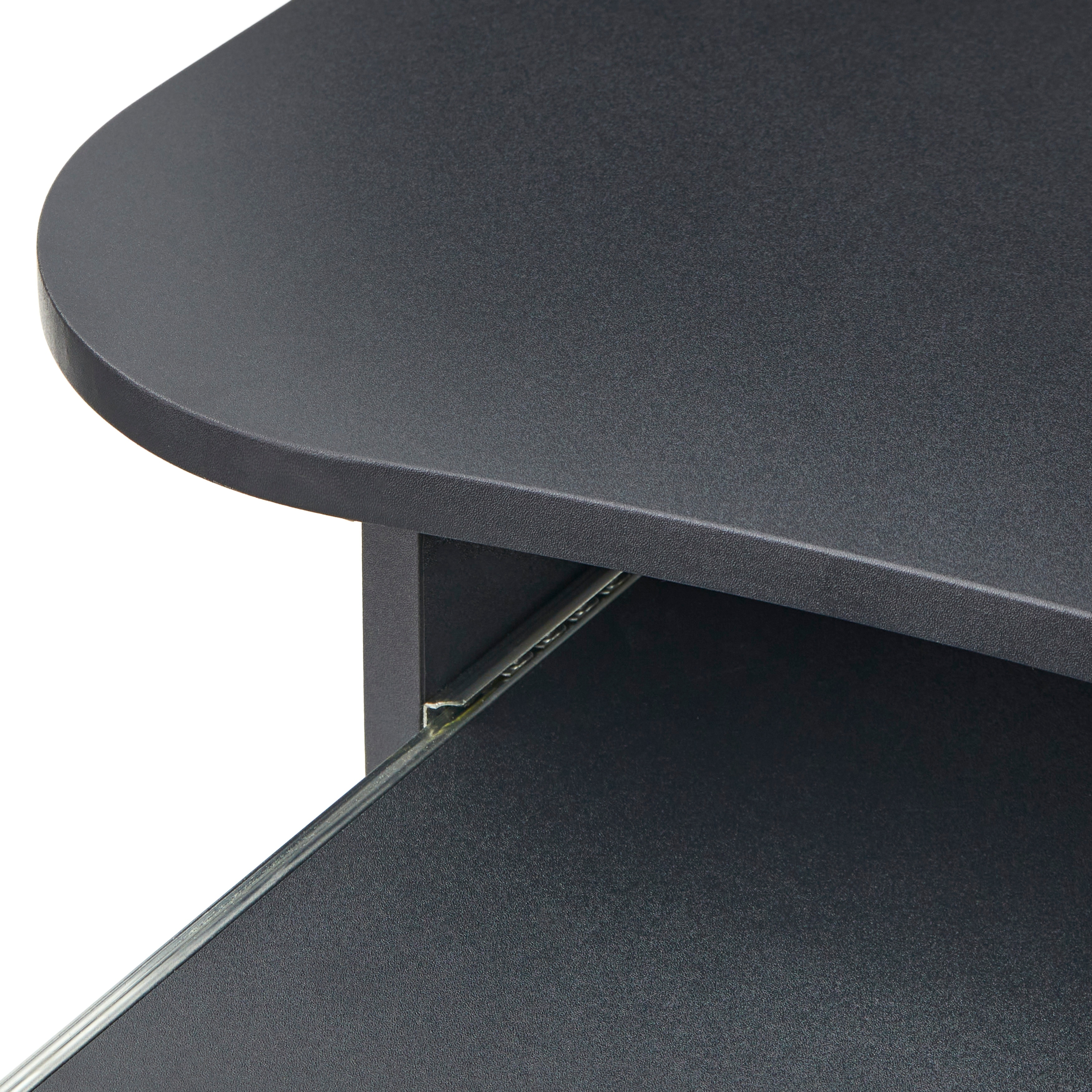Simple living actuate espresso hot sale mobile computer desk