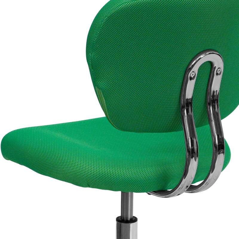 Mid-back Mesh Padded Swivel Task Office Chair with Chrome Base