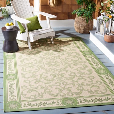 SAFAVIEH Courtyard Asumi Indoor/ Outdoor Waterproof Patio Backyard Rug