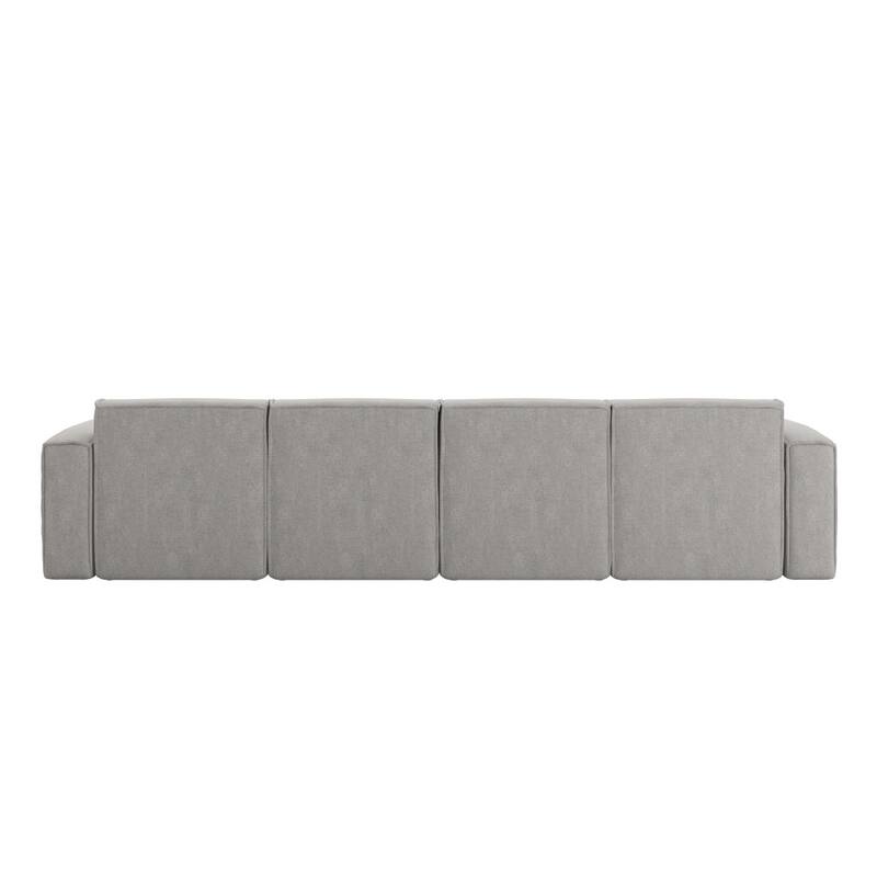 Contemporary 5 Piece Modular Sectional Sofa with Ottoman