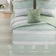 preview thumbnail 45 of 47, Madison Park Caralie 4 Piece Seersucker Quilt Set with Throw Pillow