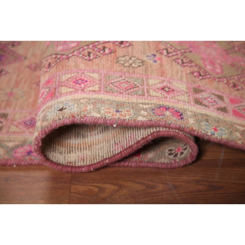 Hand Knotted Oriental 100% Wool Carpet Traditional All-Over Oranges & Rust Sirjan Area Rug - 5' 10'' X 4' 3''