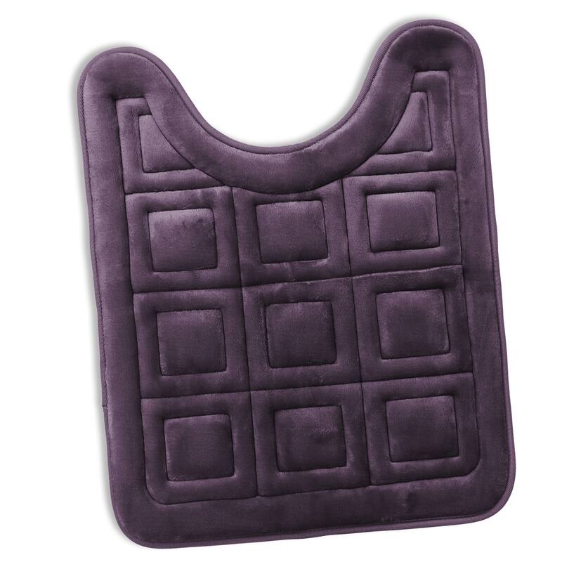Clara Clark Ultra Soft Non Slip and Absorbent Bath Rug - Waffled Velvet Memory Foam Bath Mat