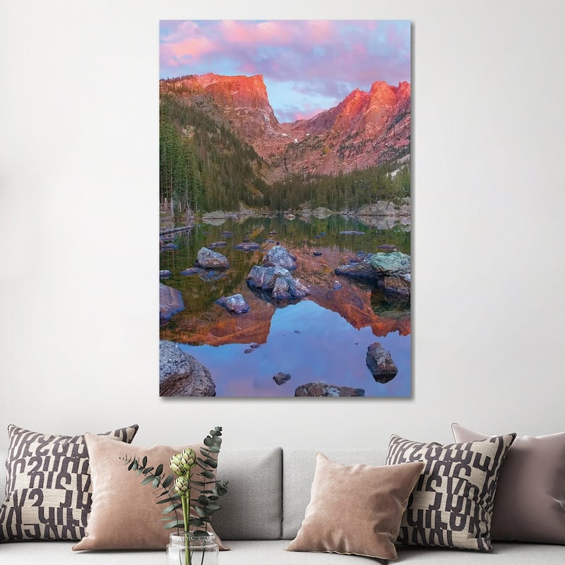 iCanvas "Hallett Peak, Dream Lake, Rocky Mountain National Park, Colorado" by Tim Fitzharris Canvas Print