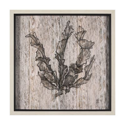 Wood Grain Sea Plant I Framed Art Print