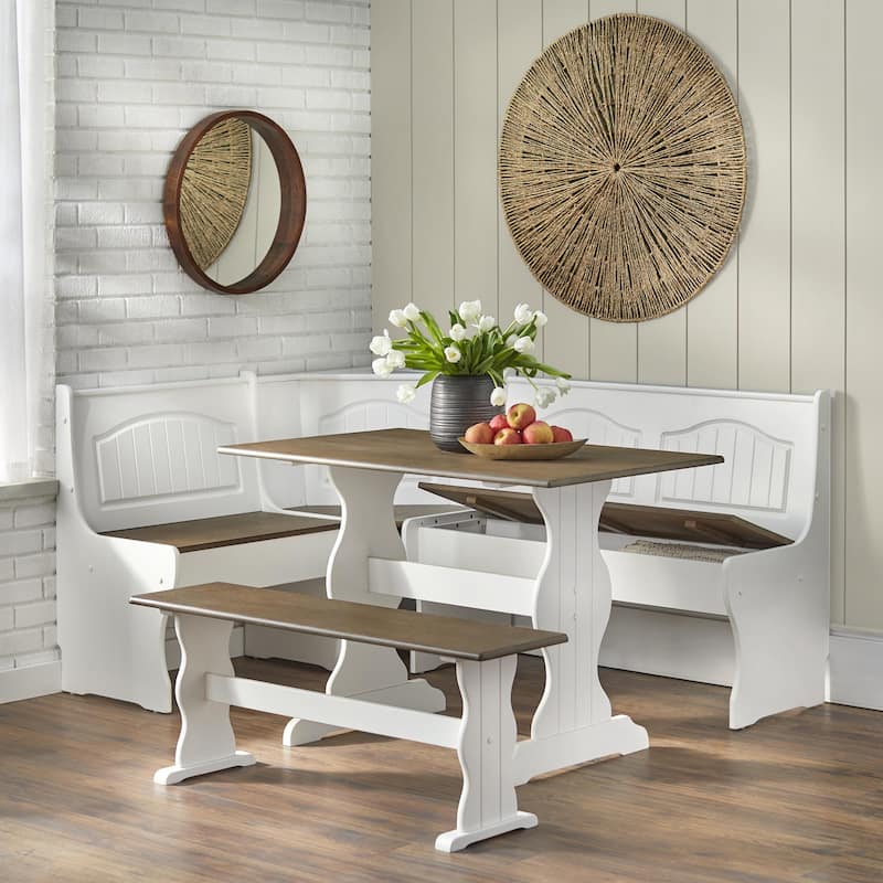 Simple Living Washington 3-piece Breakfast Nook with Storage