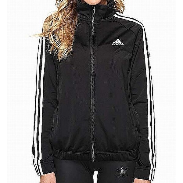 adidas black track jacket women's