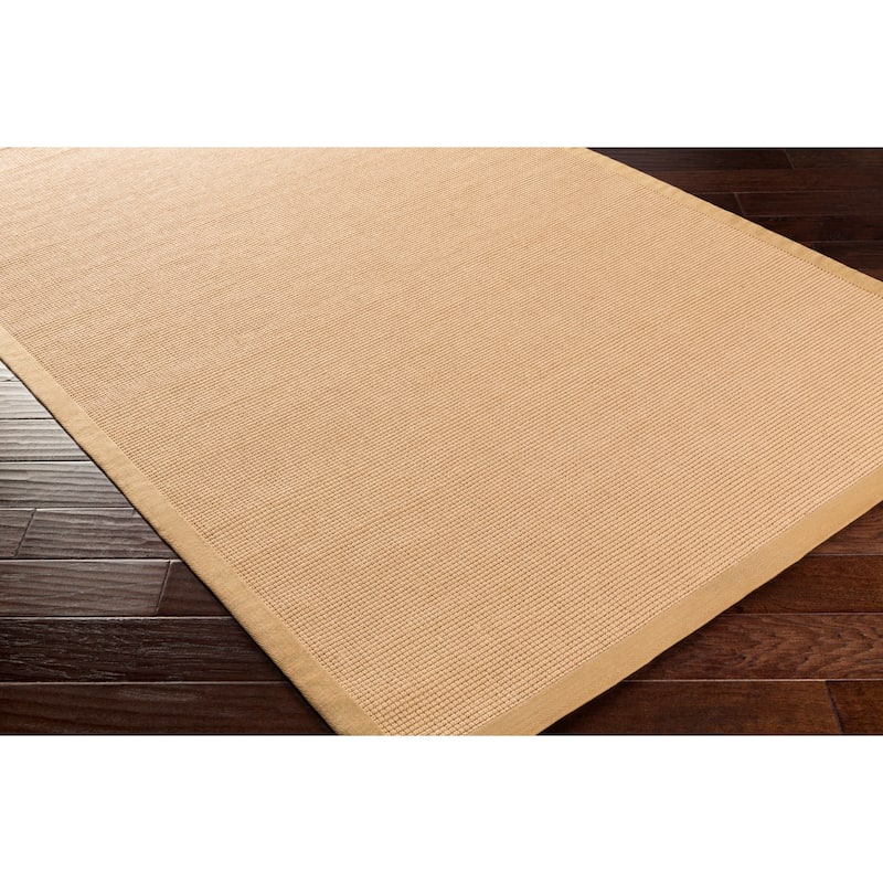 Handwoven Eco Natural Fiber Jute Cotton Bordered Casual Area Rug