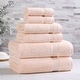 preview thumbnail 69 of 188, Superior 100% Egyptian Cotton 6-Piece Towel Set Luxury, Soft & Absorbent 6-Piece - Peach