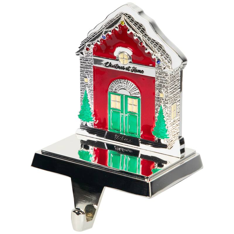Welcome Christmas At Home House Stocking Holder - 4.5"