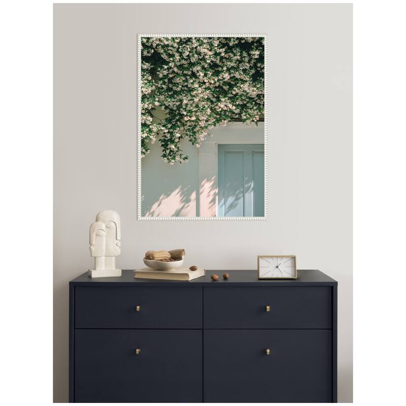 Kate and Laurel Trad Street Jasmine by Alicia Bock Framed Canvas Wall Art Print