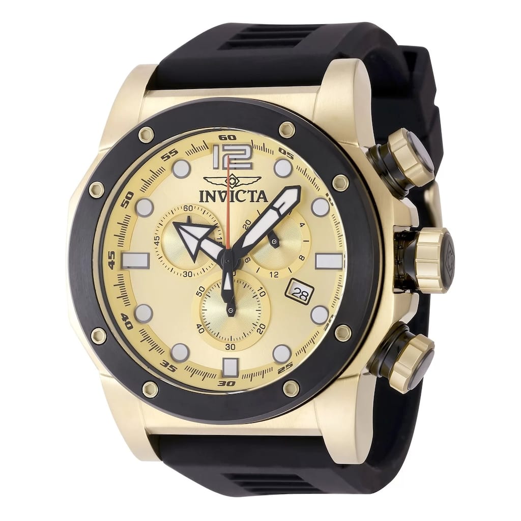 Invicta Men's 48980 Sea Hunter Quartz Chronograph Gold Dial Watch