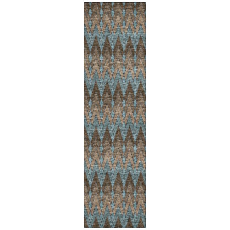 Machine Washable Indoor/ Outdoor Modern Baxter Chantille Rug