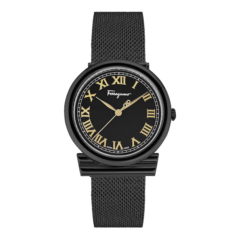 Ferragamo Women's Gancino 34mm Quartz Watch SFUF00321 - Black - One Size