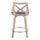 preview thumbnail 10 of 21, The Gray Barn Charlotte 24" Fixed-Height Counter Stool with Bent Wood Legs (Set of 2)