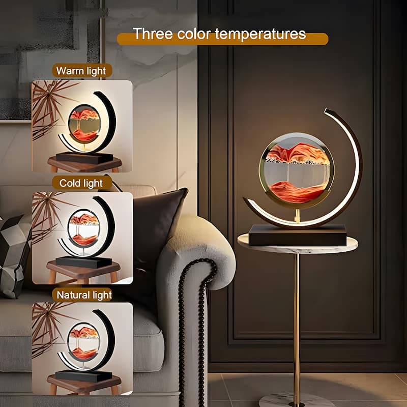 Moving Sand Painting Accent Table Lamp