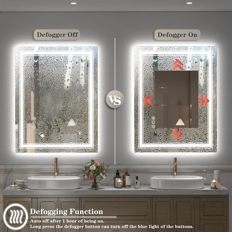 36x36 Inch Frameless LED Bathroom Mirror,Smart Mirror