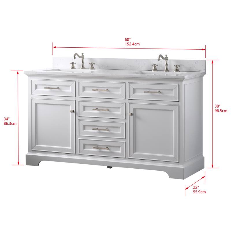 Sudio Design Thompson 60" Double Bathroom Vanity