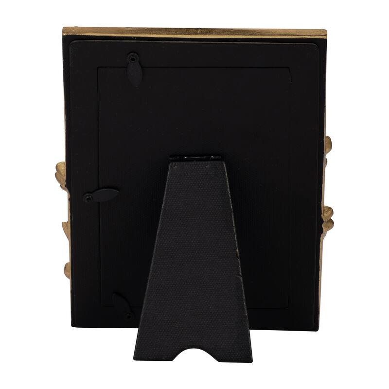 Sagebrook Home 4x6 Gold Resin and Glass Spring Time Photo Frame, Perfect for Cherished Memories