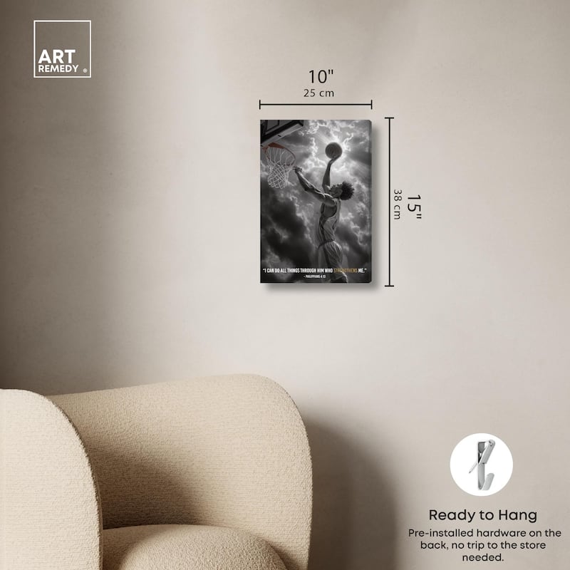 Strengthen Me Canvas by Art Remedy, Gallery Wrapped