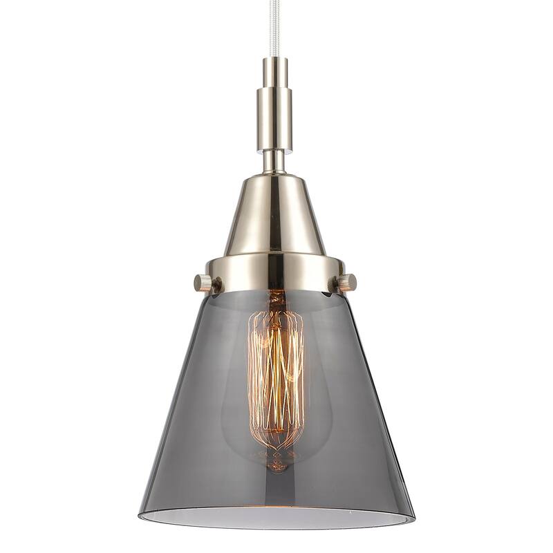 Innovations Lighting 447-1P-G63 Cone 6" Wide Mini Pendant with Light - Polished Nickel