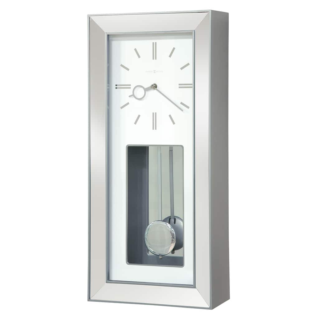 Howard Miller Chaz Chrome Chiming Wall Clock
