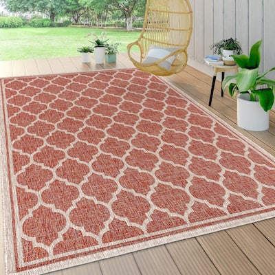 JONATHAN Y Zinnia Textured Weave Indoor/Outdoor Area Rug