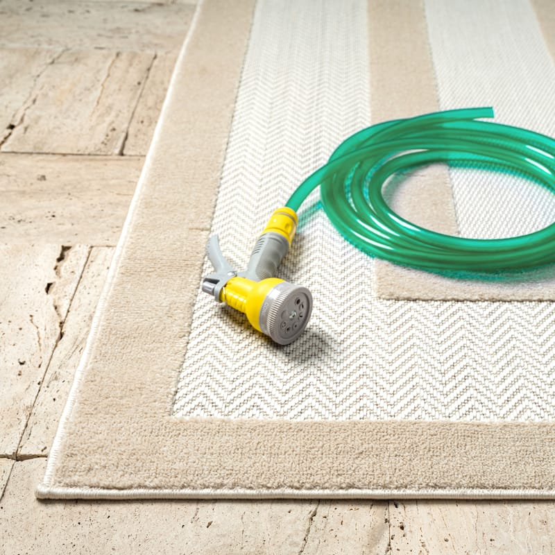 Abani Rugs Dusk Collection DUS130A Modern Rectangles Area Rug