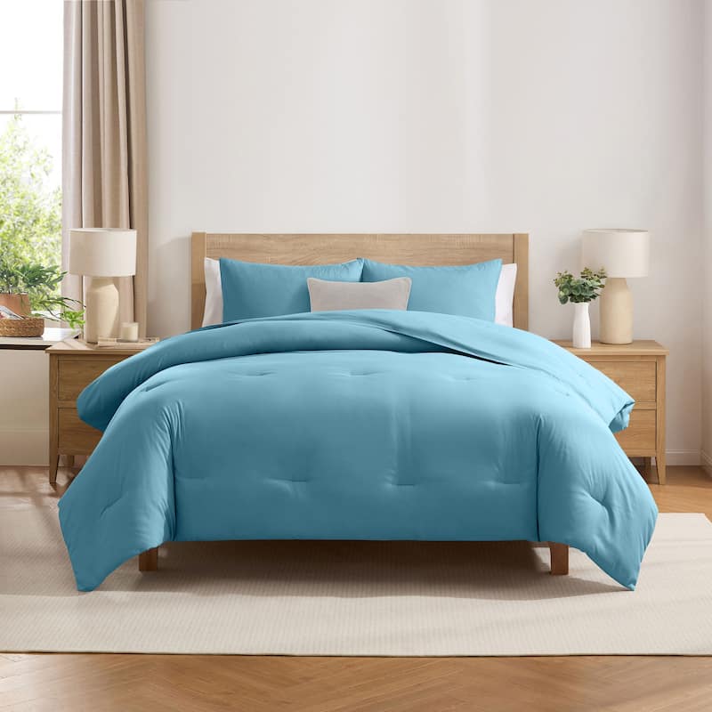 Empyrean Modern Reversible Comforter - Storm blue - King