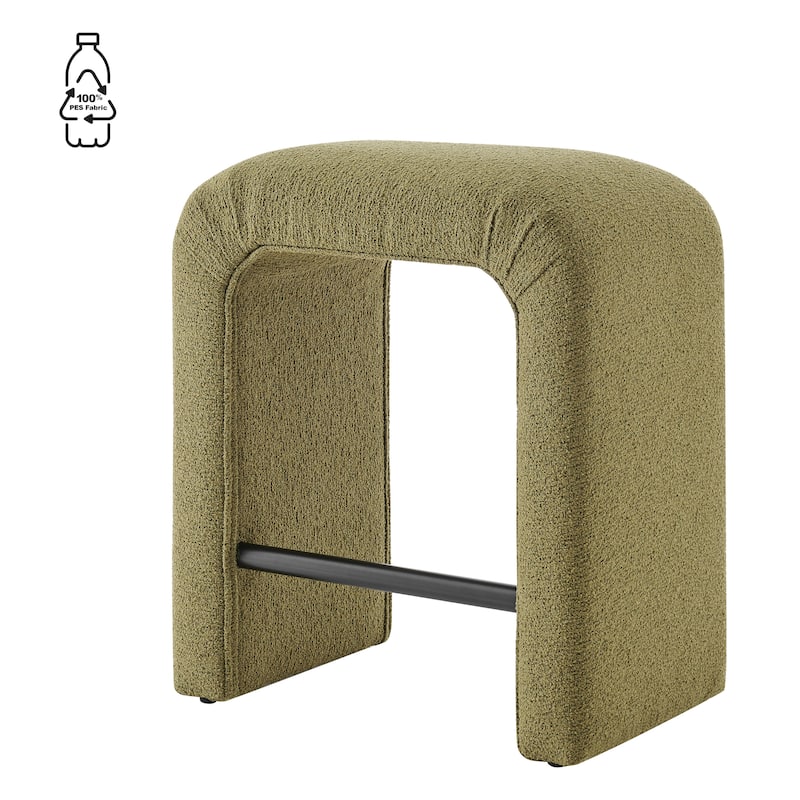 NPD Furniture Jovanka Boucle Fabric Counter Stool