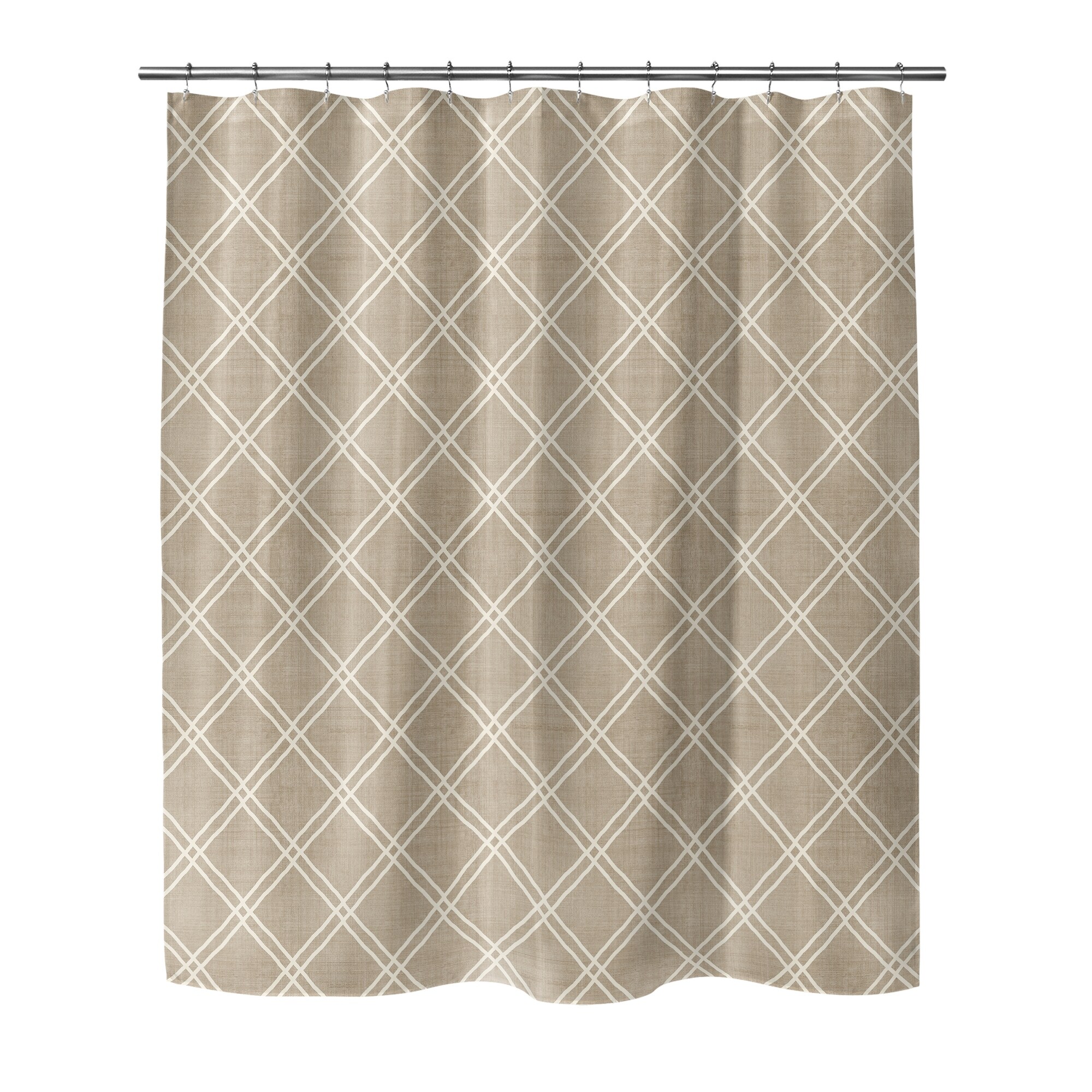 Shop Caro Tan Shower Curtain By Erin Vanessa Overstock 31316463