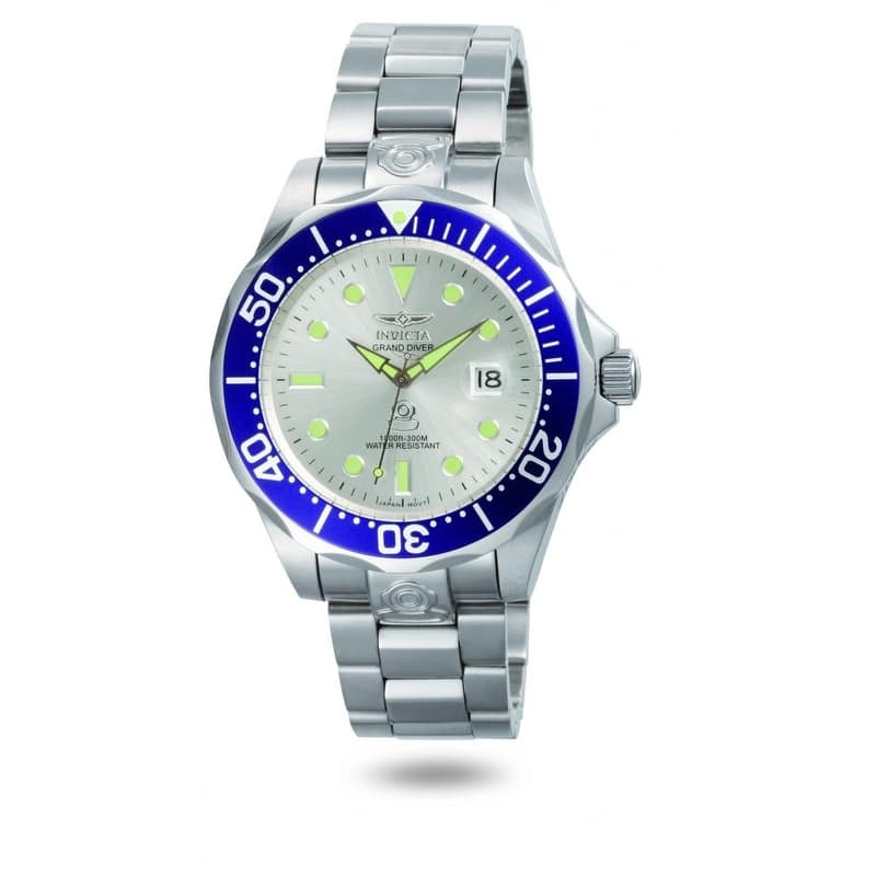 Invicta Men's 3046 Pro Diver Automatic 3 Hand Silver Dial Watch - White