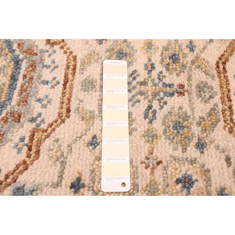ECARPETGALLERY Hand-knotted Mamluk Cream Wool Rug - 2'7 x 7'11