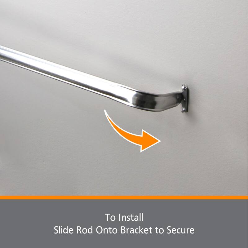 Kenney® Fast Fit™ Easy Install Superior Hold Premium Curtain Rod, 2-Pack