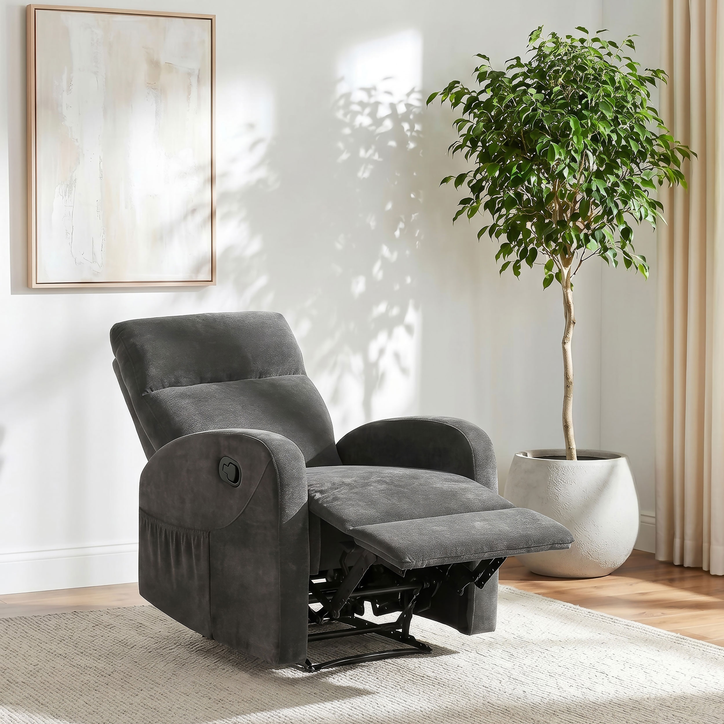 Hamilton Chenille Manual Recliner