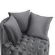 preview thumbnail 4 of 9, Contemporary Upholstered Tufted Leisure Chair Accent Chair