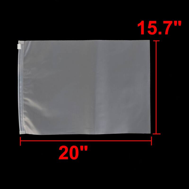 Travel Clothes Coat Garment Plastic Watertight Storage Bag Organizer 5 Pcs