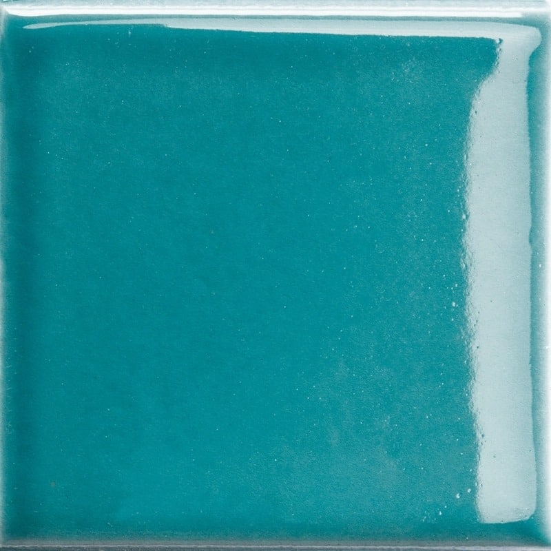 Apollo tile 2" x 2" Terralis Glossy Turquoise Blue Porcelain Tile (0.86 sq ft/case) - 50 Pack