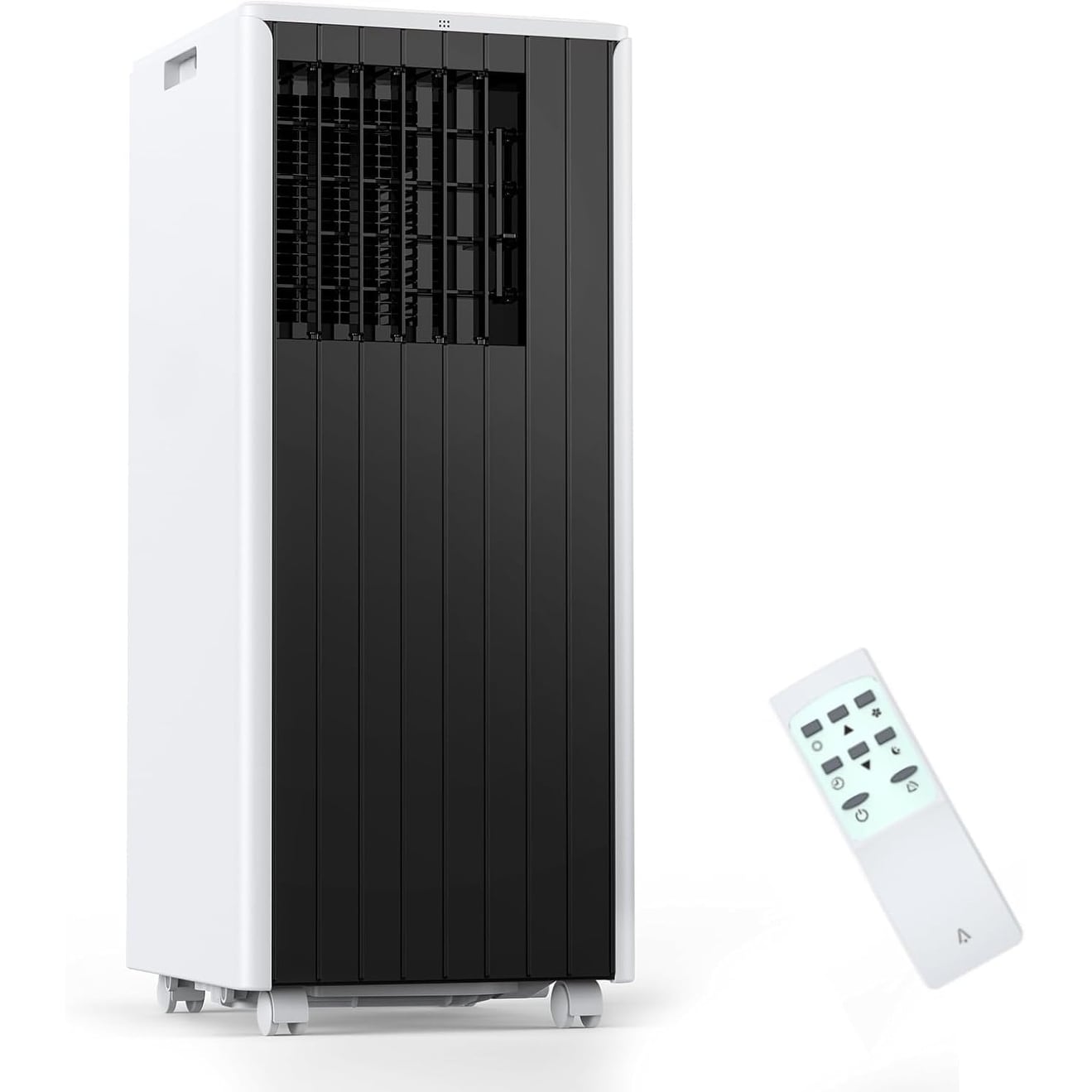 3-in-1 Portable AC, 8,000 BTU & Covers 450 Sq Ft, White/Black Unit with Cooling Dehumidifier Fan Remote LED Display