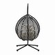 preview thumbnail 65 of 77, Wicker Hanging Egg Chair for Indoor and Outdoor Relaxation