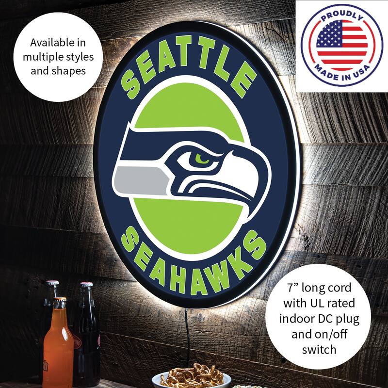 Seattle Seahawks LED Lighted Sign