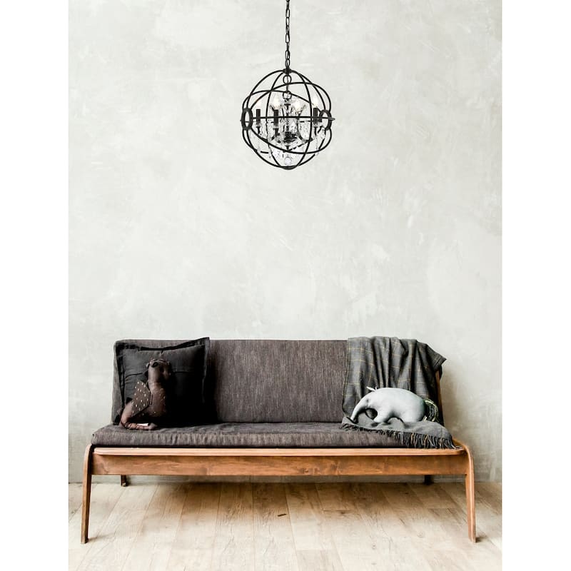 Royce Edge 4-Light Dark Bronze Pendant