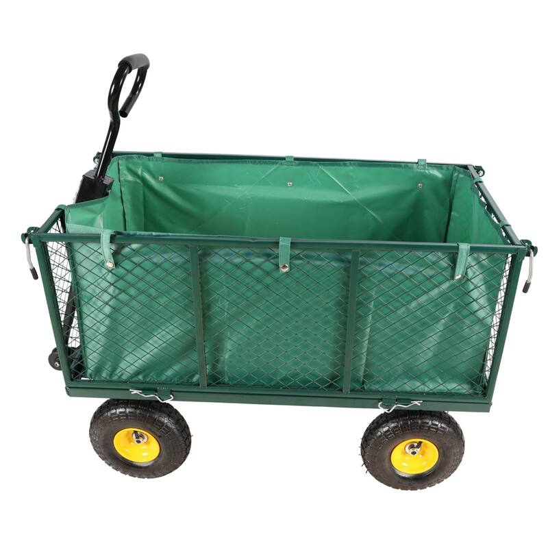 Multi-functional cart with detachable metal frame for farm and garden use