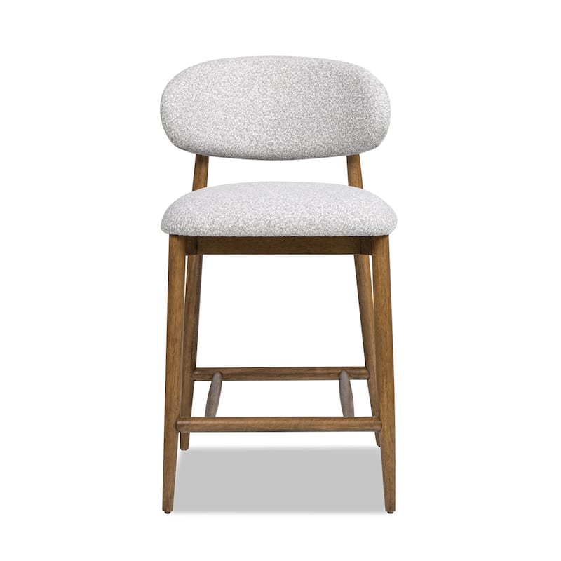 Locke 26.5" Modern Upholstered Counter Stool with Wood Frame
