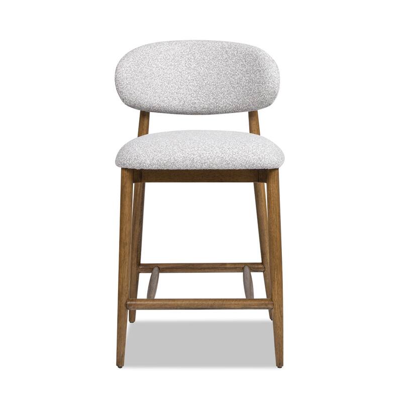 Modern Upholstered Counter Stool with Wood Frame