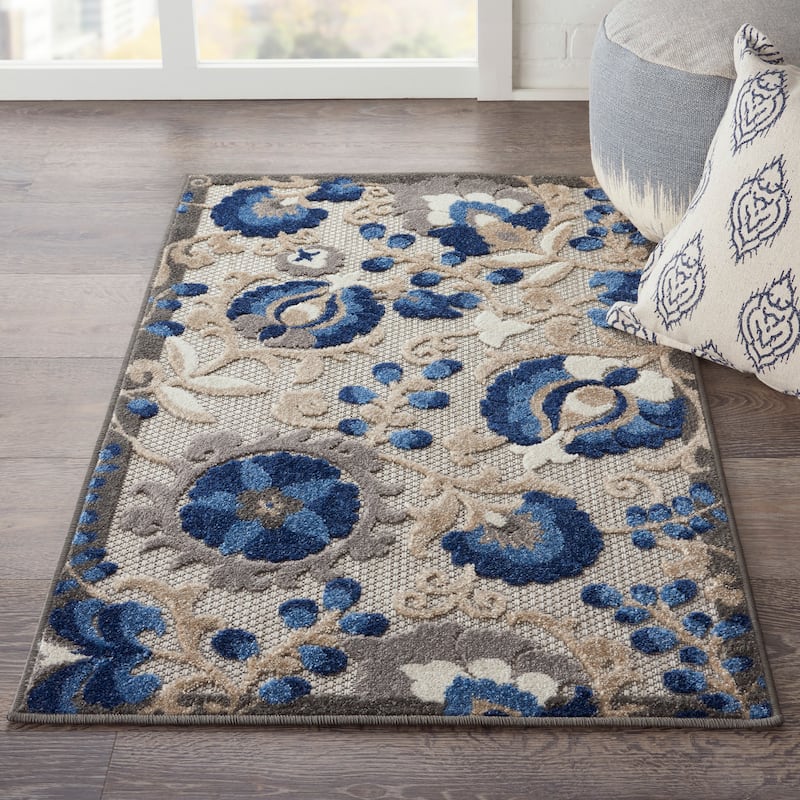 Nourison Aloha Indoor/Outdoor Floral Area Rug