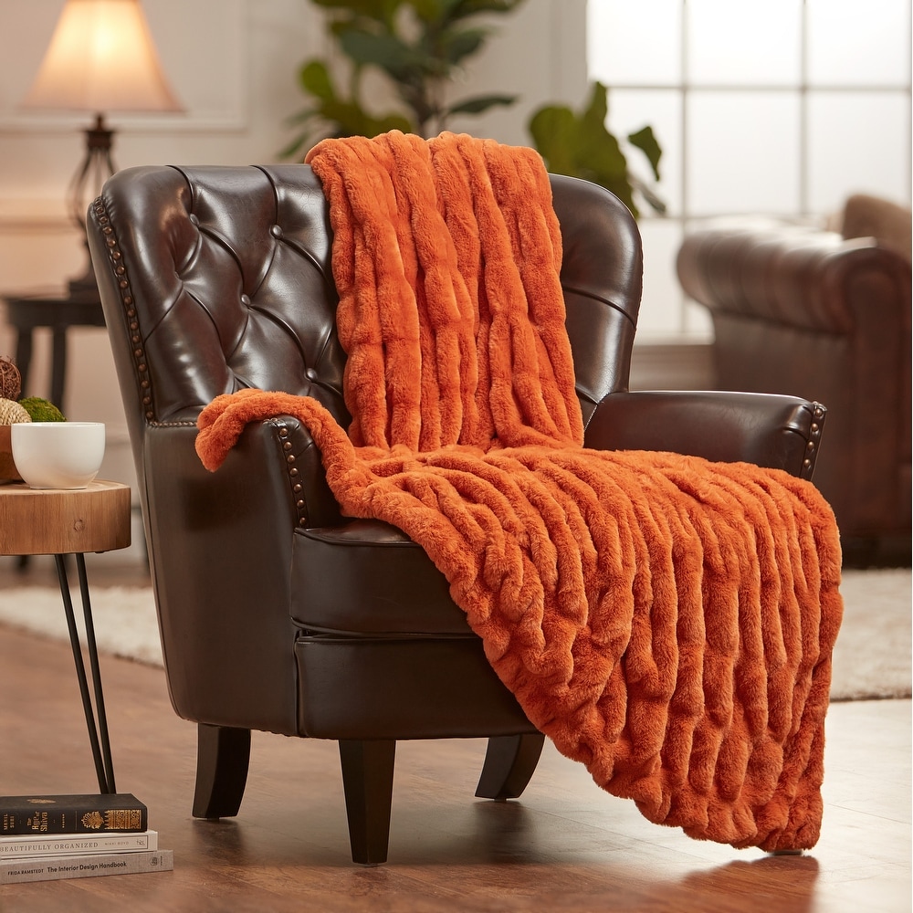 Red orange throw blanket on sale