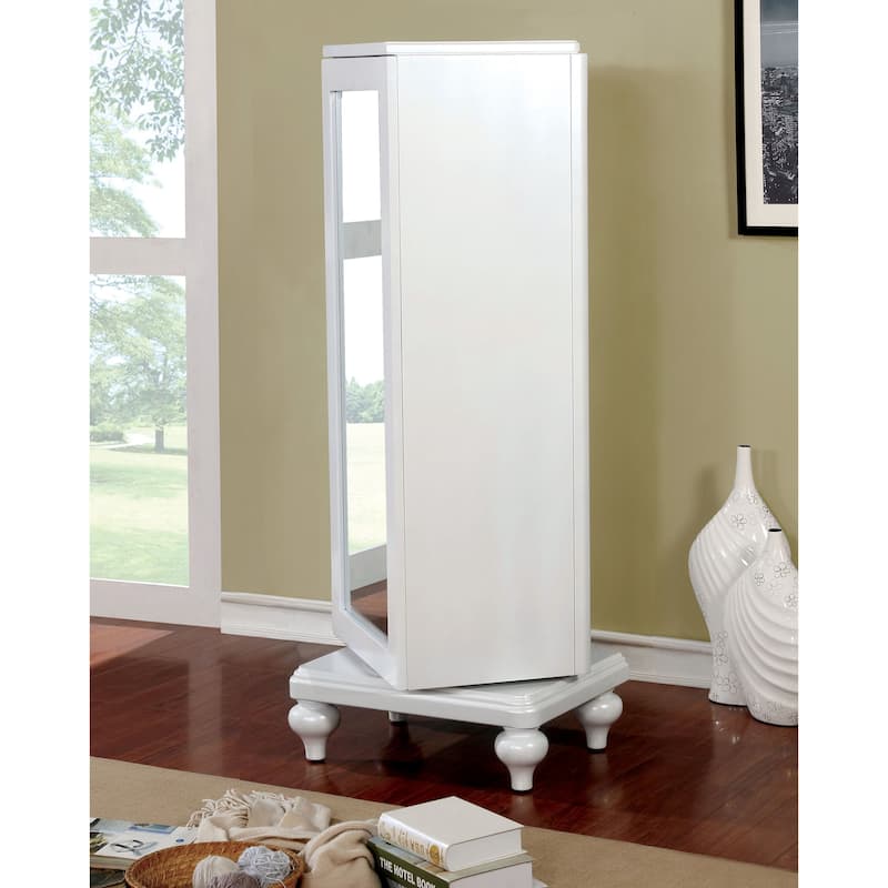 Dzhebel I Transitional Solid Wood 5-Drawer Swivel Chest by Copper Grove