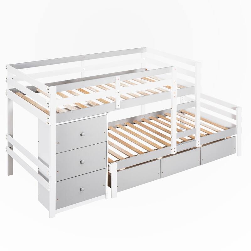 Twin over Twin Loft Bunk Bed