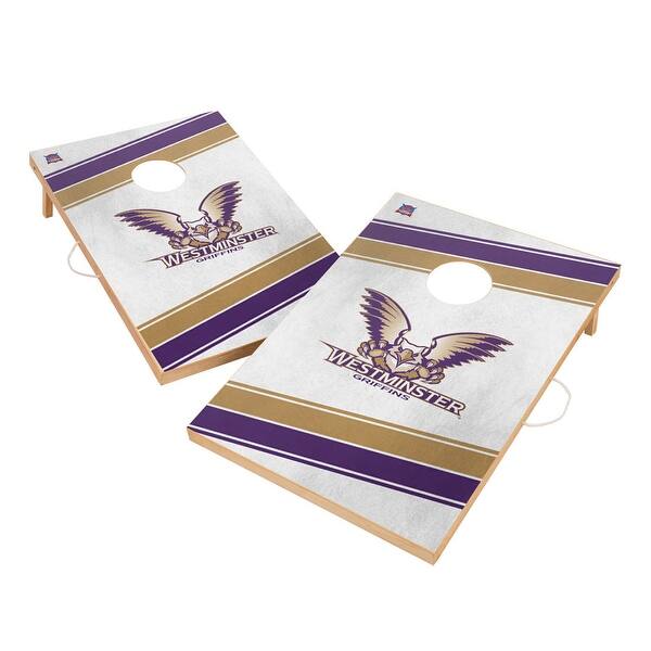 slide 2 of 5, Westminster College Griffins Regulation 2x4 Cornhole Set